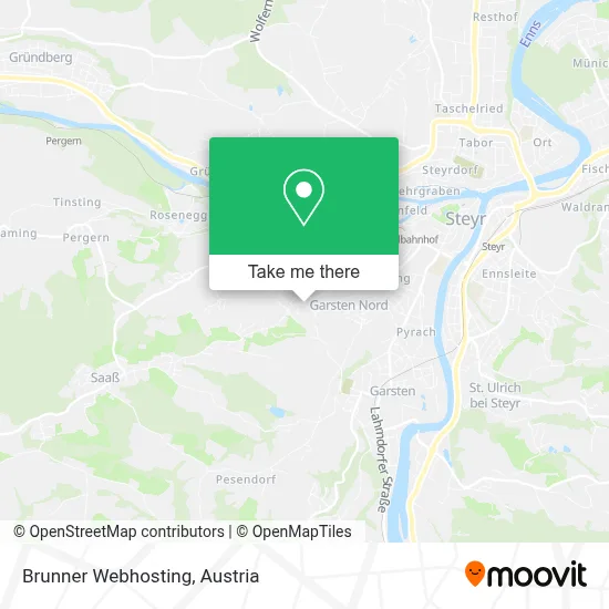 Brunner Webhosting map
