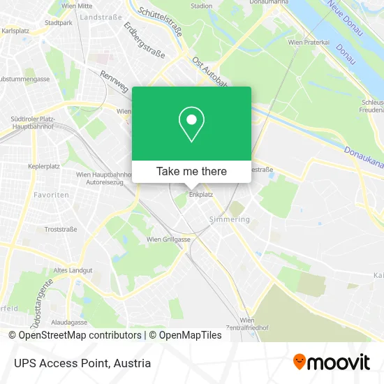 Ups Access Point map