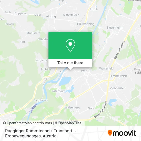 Ragginger Rammtechnik Transport- U Erdbewegungsges map