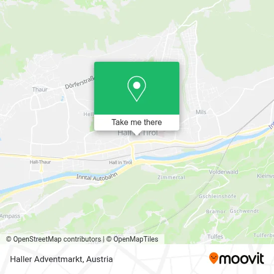 Haller Adventmarkt map