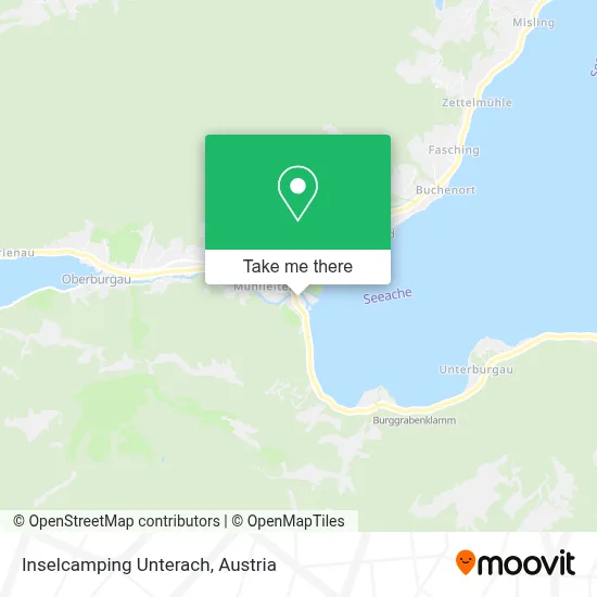 Inselcamping Unterach map