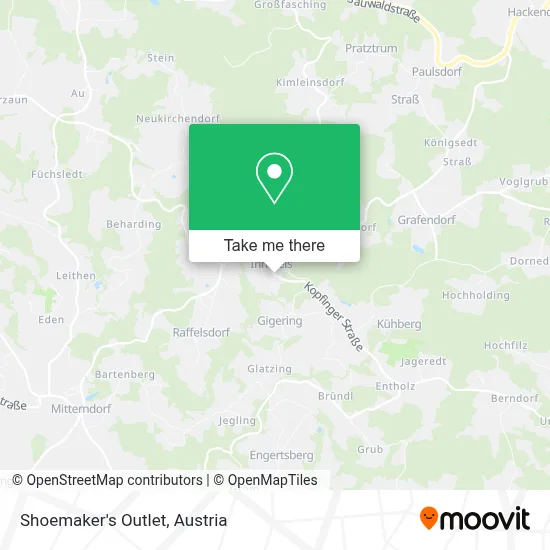 Shoemaker's Outlet map