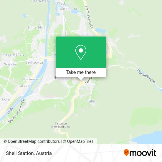 Shell Station map