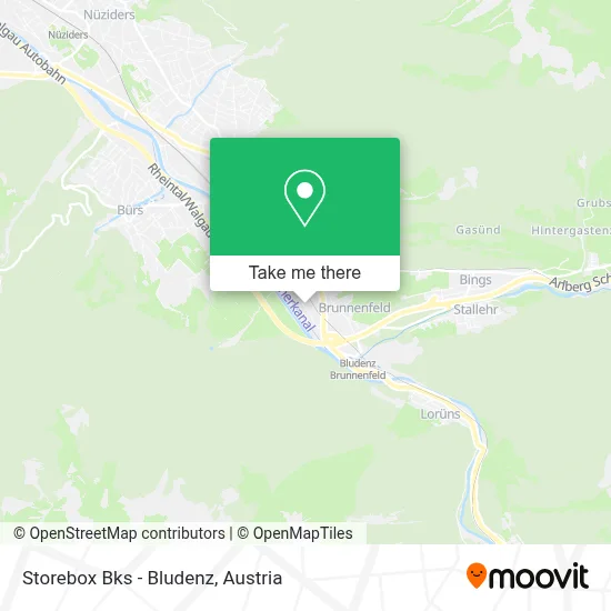 Storebox Bks - Bludenz map