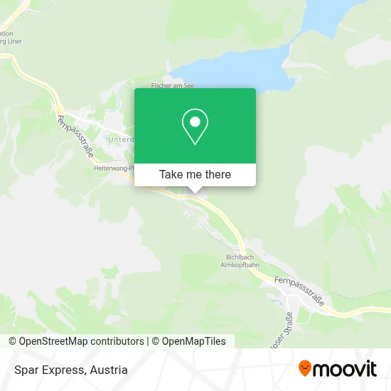 Spar Express map