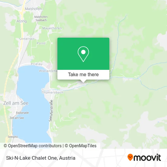 Ski-N-Lake Chalet One map