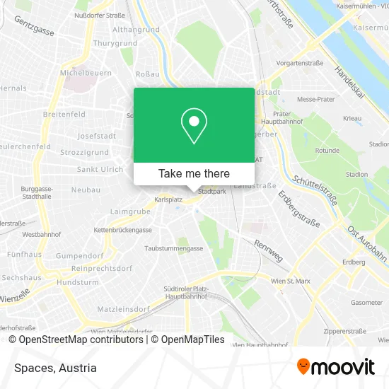 Spaces map