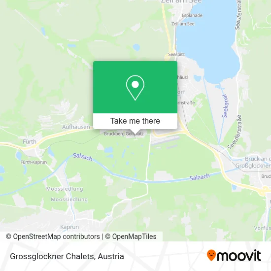 Grossglockner Chalets map