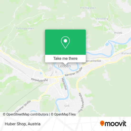 Huber Shop map