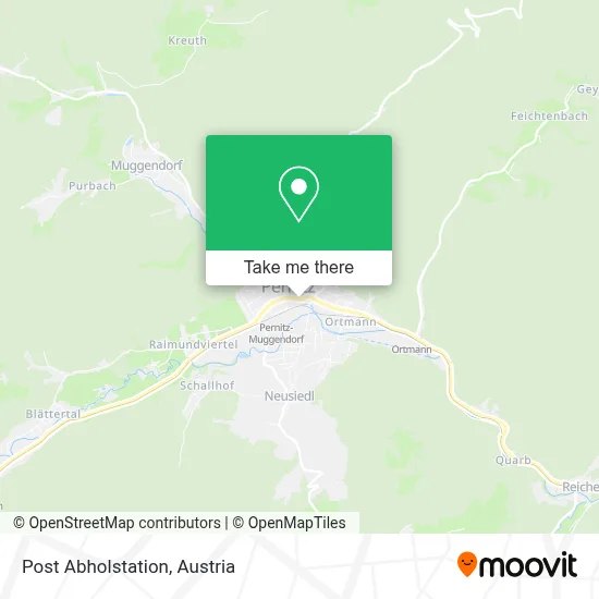 Post Abholstation map