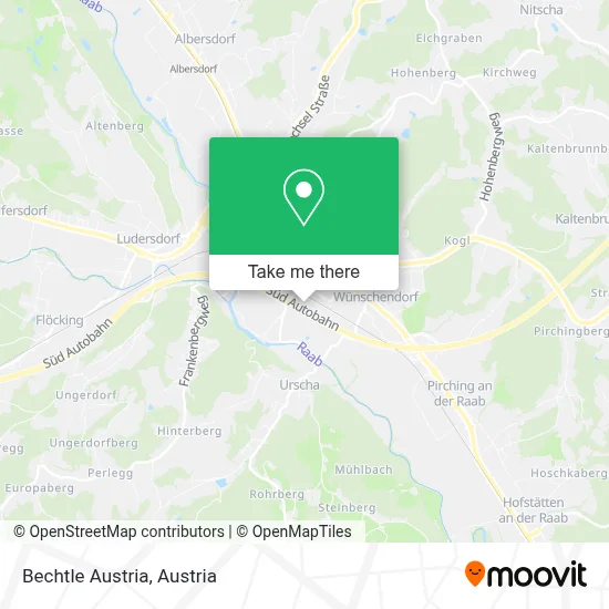 Bechtle Austria map