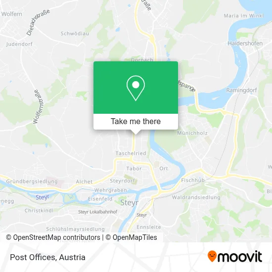 Post Offices map