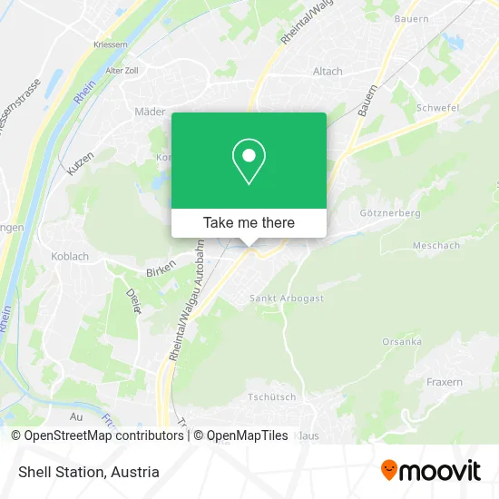 Shell Station map
