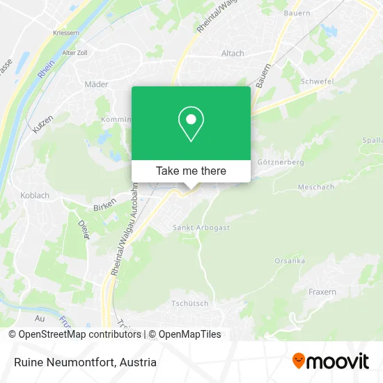 Ruine Neumontfort map