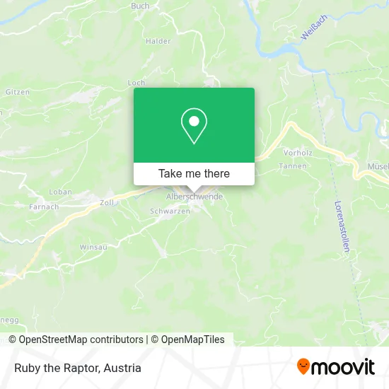 Ruby the Raptor map