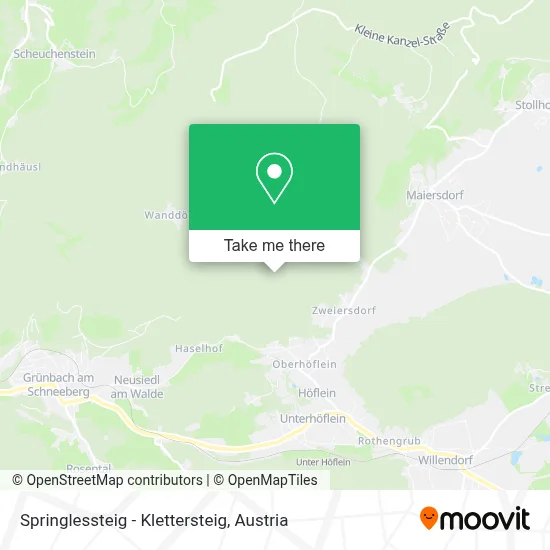 Springlessteig - Klettersteig map