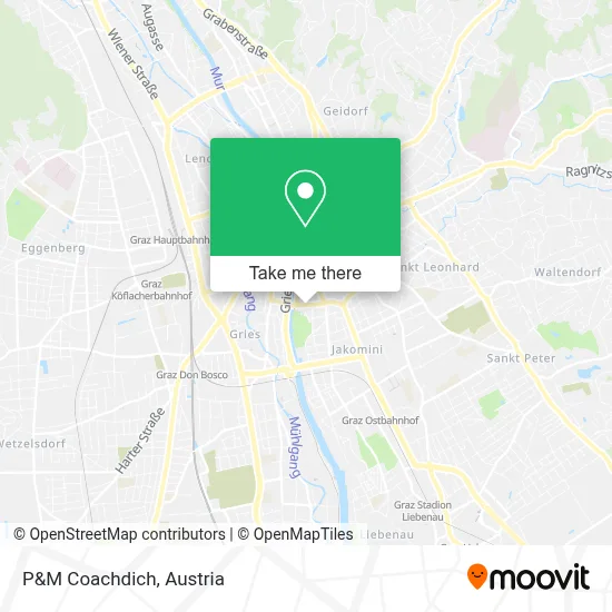 P&M Coachdich map