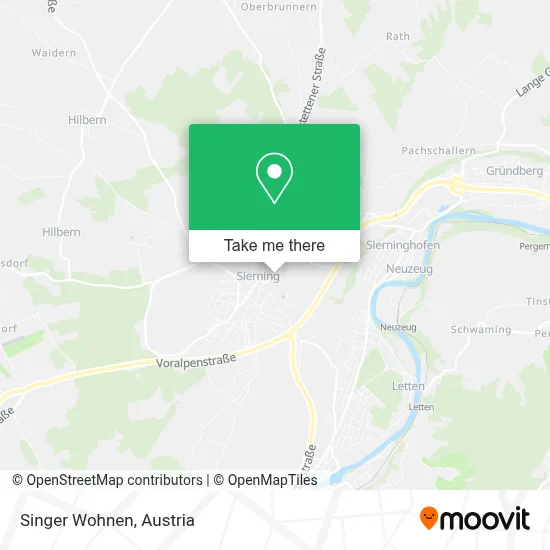 Singer Wohnen map