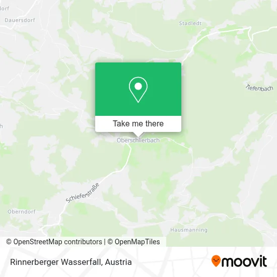 Rinnerberger Wasserfall map