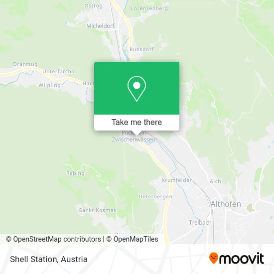 Shell Station map