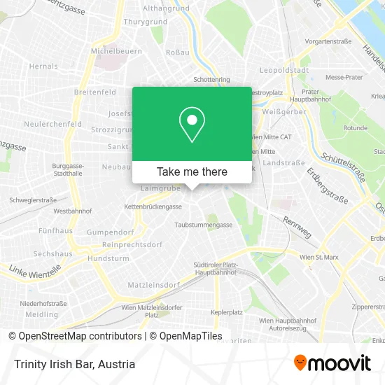 Trinity Irish Bar map