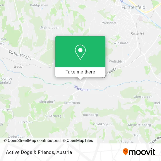 Active Dogs & Friends map