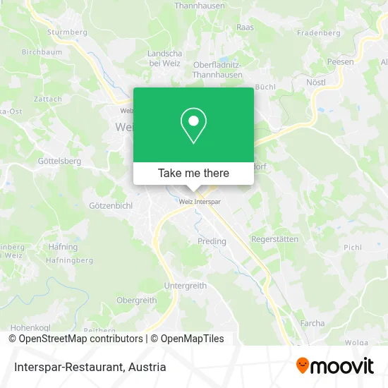 Interspar-Restaurant map