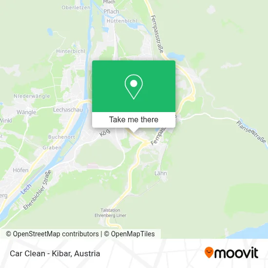 Car Clean - Kibar map