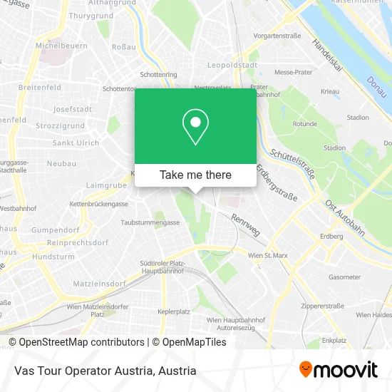 Vas Tour Operator Austria map