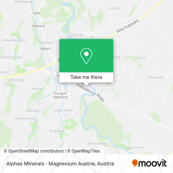 Alphas Minerals - Magnesium Austria map