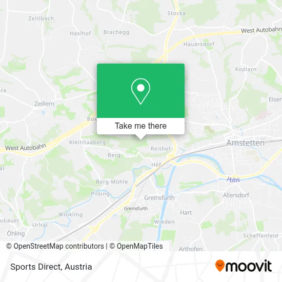 Sports Direct map