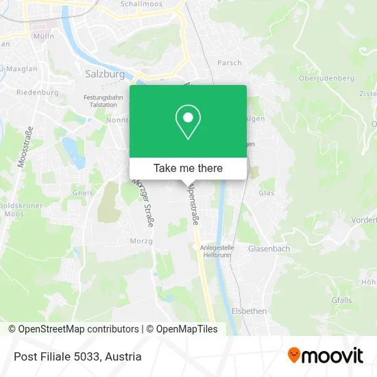 Post Filiale 5033 map