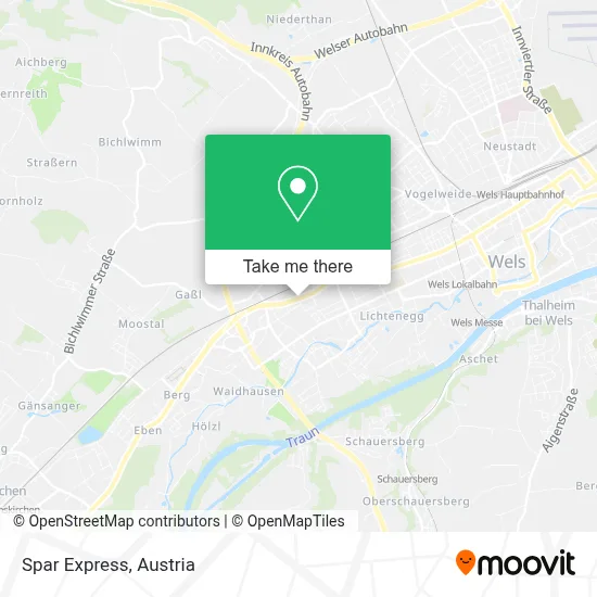 Spar Express map