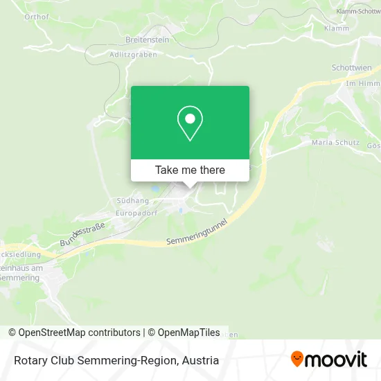Rotary Club Semmering-Region map