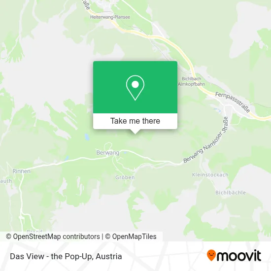 Das View - the Pop-Up map