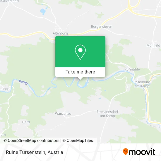 Ruine Tursenstein map