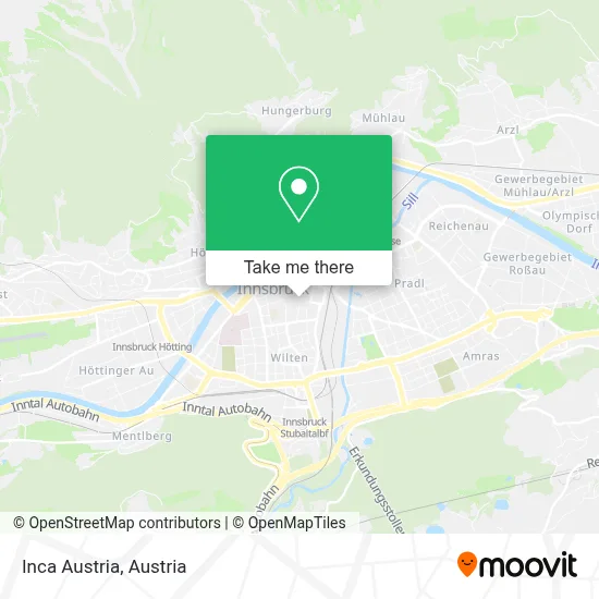 Inca Austria map