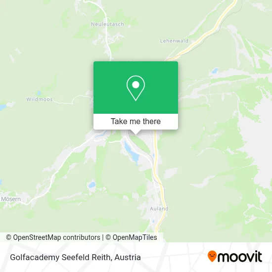 Golfacademy Seefeld Reith map