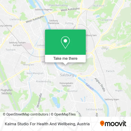 Kalma Studio For Health And Wellbeing map