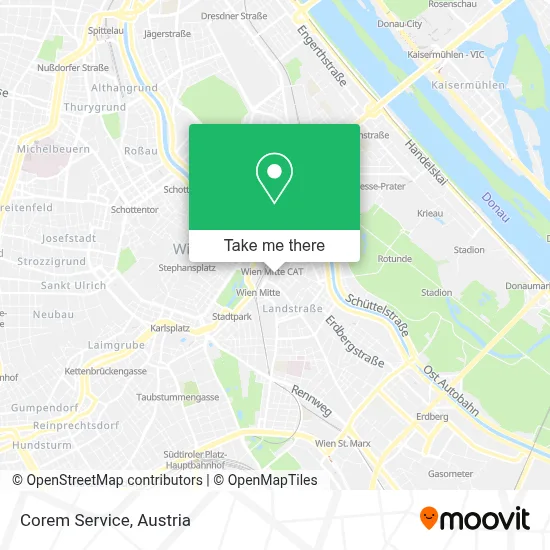 Corem Service map