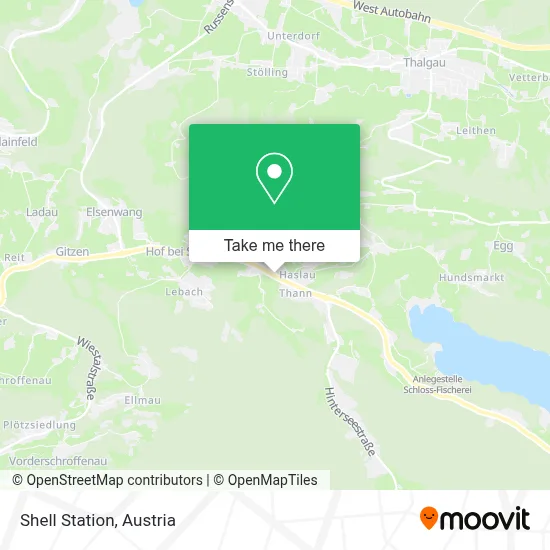 Shell Station map