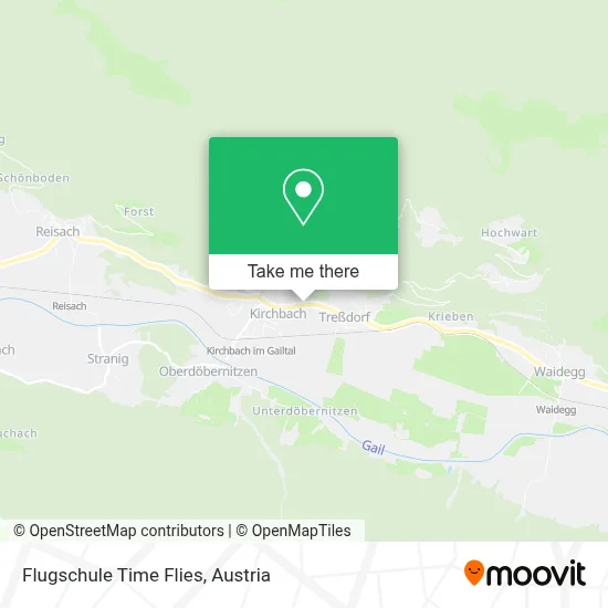 Flugschule Time Flies map