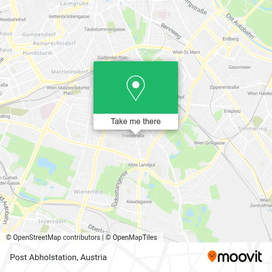 Post Abholstation map