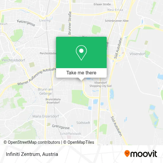 Infiniti Zentrum map