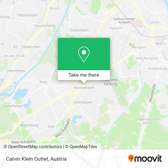 Calvin Klein Outlet map
