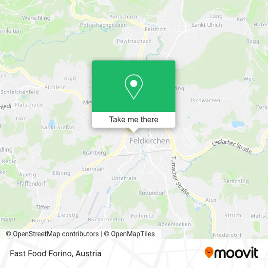 Fast Food Forino map