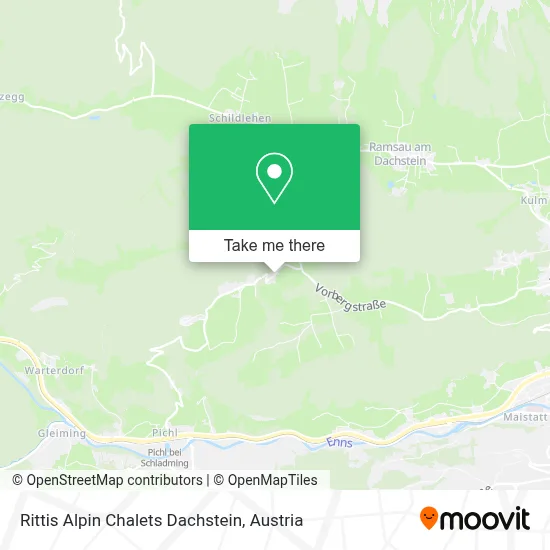 Rittis Alpin Chalets Dachstein map
