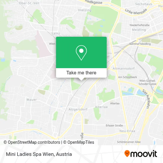 Mini Ladies Spa Wien map