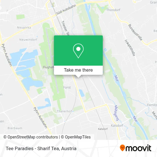 Tee Paradies - Sharif Tea map