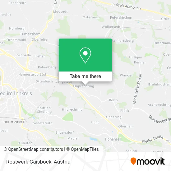 Rostwerk Gaisböck map